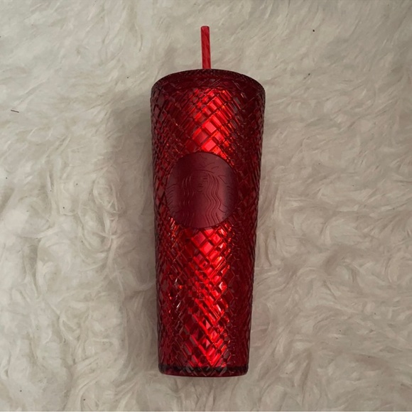 NWT STARBUCKS RED JEWEL TUMBLER - Picture 1 of 2